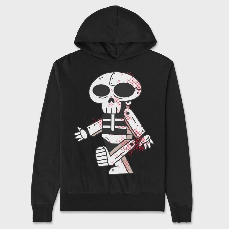 Robot Skull, Hanorac Oversize Barbati (Unisex)