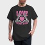 Love Never Ends Skeleton, Tricou Barbati (Unisex)