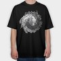 Axolotl Yin Yang Balance, Tricou Oversize Barbati (Unisex)