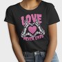 Love Never Ends Skeleton, Tricou Femei