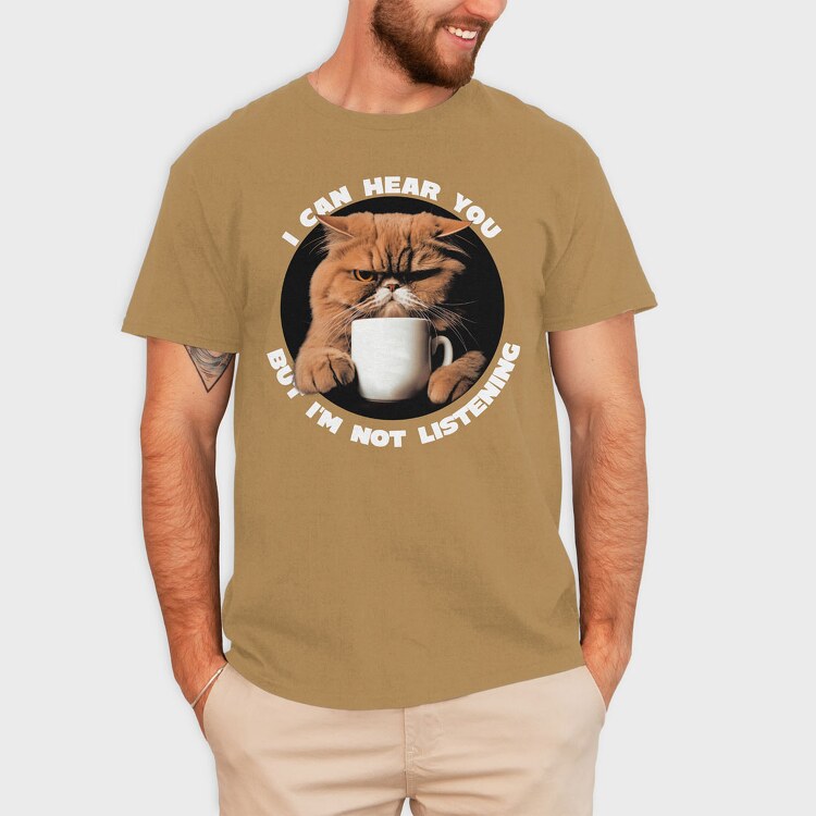 Grumpy Cat Coffee, Tricou Barbati (Unisex)