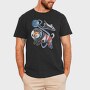 Space Dog Earth, Tricou Barbati (Unisex)