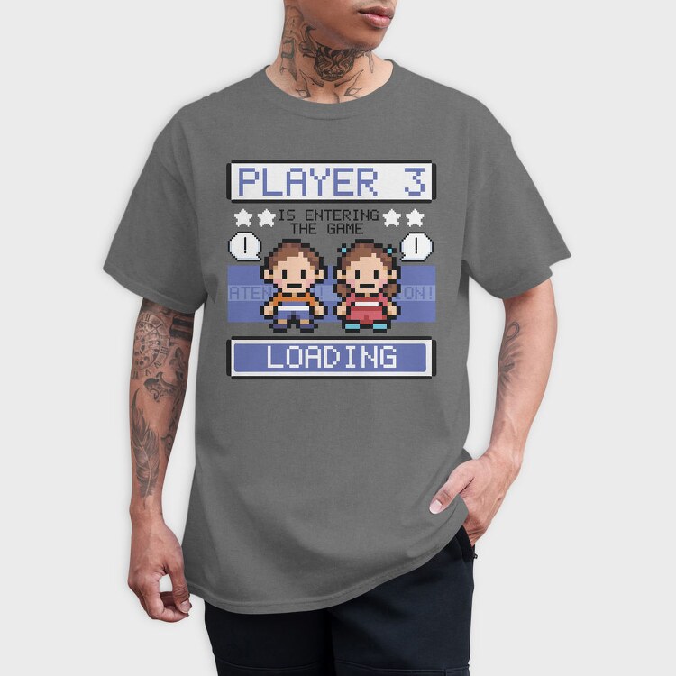 Pixel Art Game Characters Kids Brother, Tricou Barbati (Unisex)