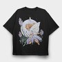 Lavender Fairy Cottagecore, Tricou Oversize Barbati (Unisex)