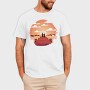Woman And Dog Pier Footbridge, Tricou Barbati (Unisex)