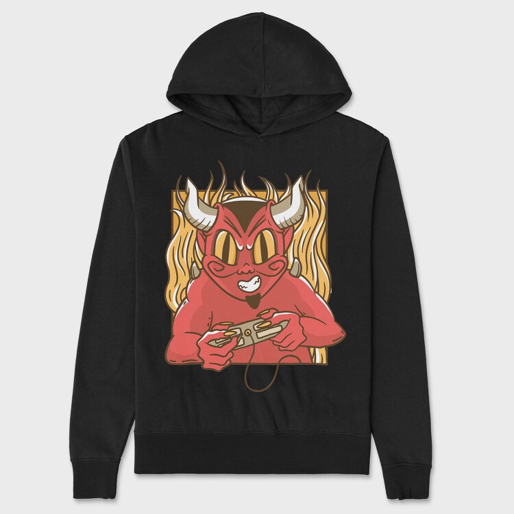 Devil Gamer, Hanorac Oversize Barbati (Unisex)