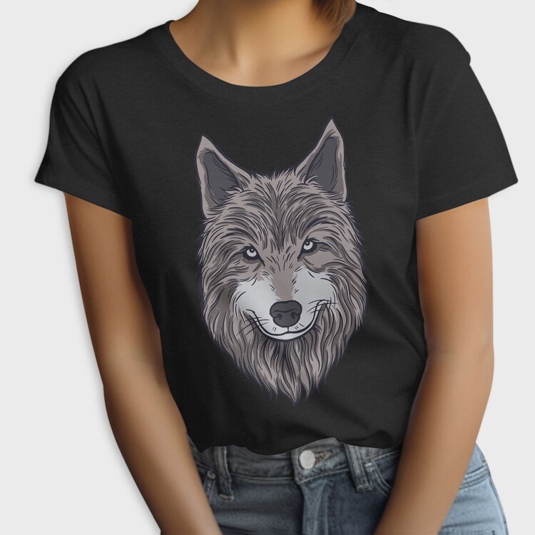 Wolf Portrait 1, Tricou Femei
