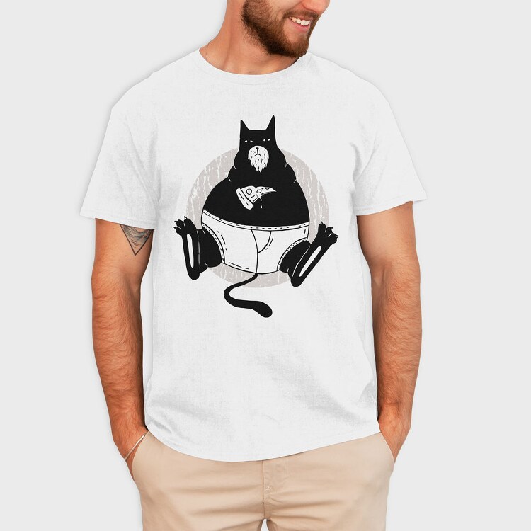 Pizza Cat Cathers Day, Tricou Barbati (Unisex)