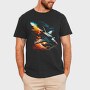 Space Shuttle Colorful, Tricou Barbati (Unisex)