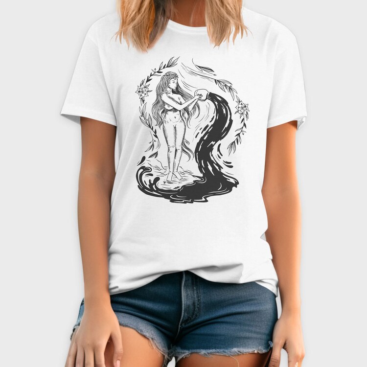 Woman Dark Art Nouveau 03, Tricou Barbati (Unisex)