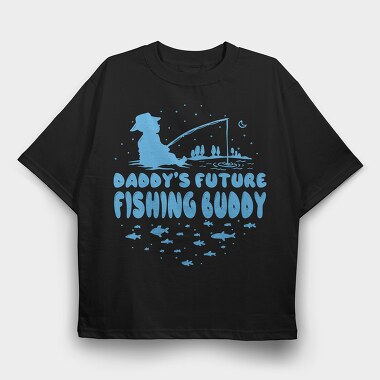 Baby Fishing Dad, Tricou Oversize Barbati (Unisex)