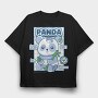 Panda Bear Animal Anatomy, Tricou Oversize Barbati (Unisex)