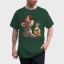 Halloween Witch Cat, Tricou Barbati (Unisex)