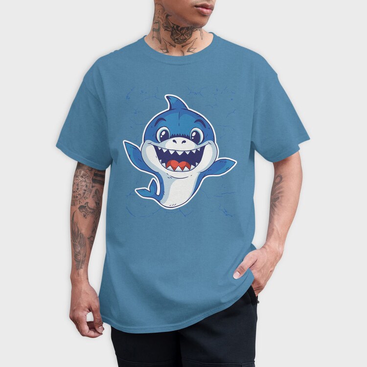 Baby Shark, Tricou Barbati (Unisex)