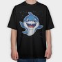 Baby Shark, Tricou Oversize Barbati (Unisex)