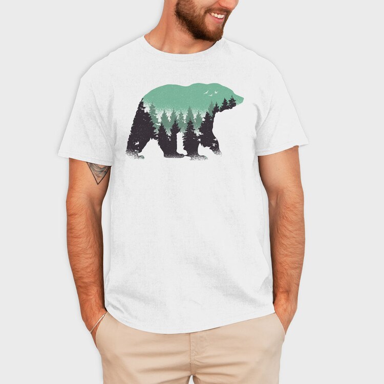 Bear Forest, Tricou Barbati (Unisex)