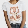 Baby Tiger Watercolor, Tricou Femei