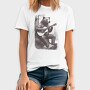 Bear Playing Guitar Hand Drawn, Tricou Barbati (Unisex)