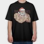 Bad Tattoo Santa, Tricou Oversize Barbati (Unisex)