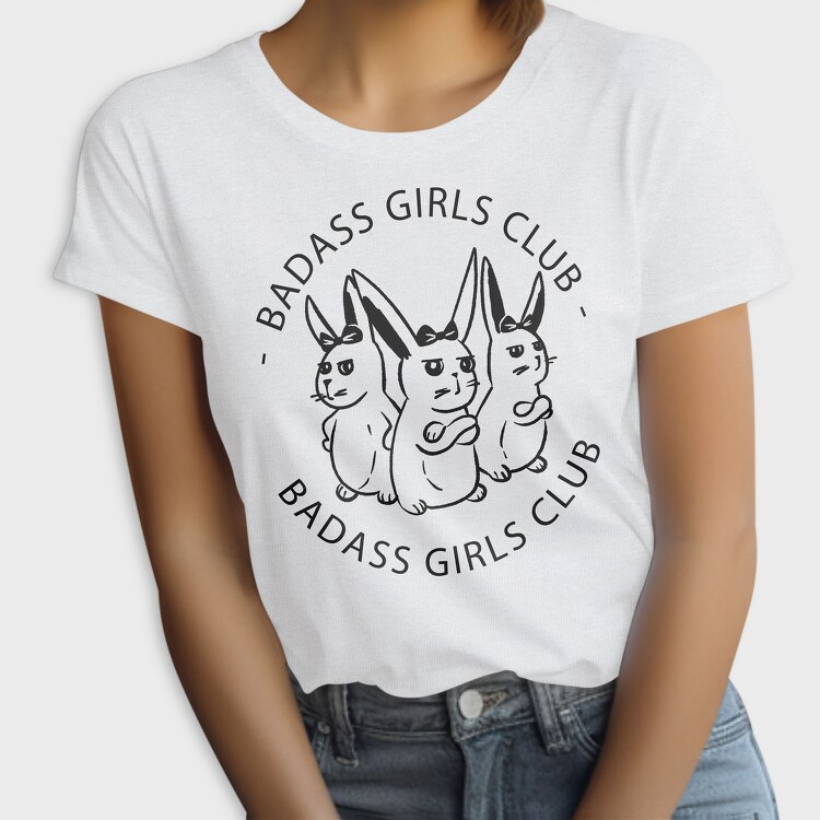 Badass Girls Club Bunnies Nc, Tricou Femei