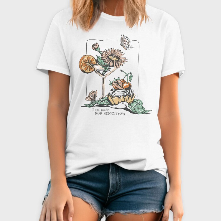 Drink And Flowers Spring Sunny Days, Tricou Barbati (Unisex)