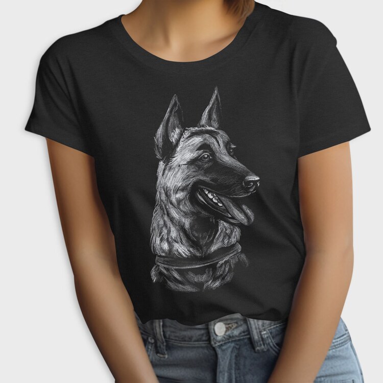 Malinois Belga Dog, Tricou Femei