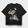 Drink And Flowers Spring Sunny Days, Tricou Oversize Barbati (Unisex)