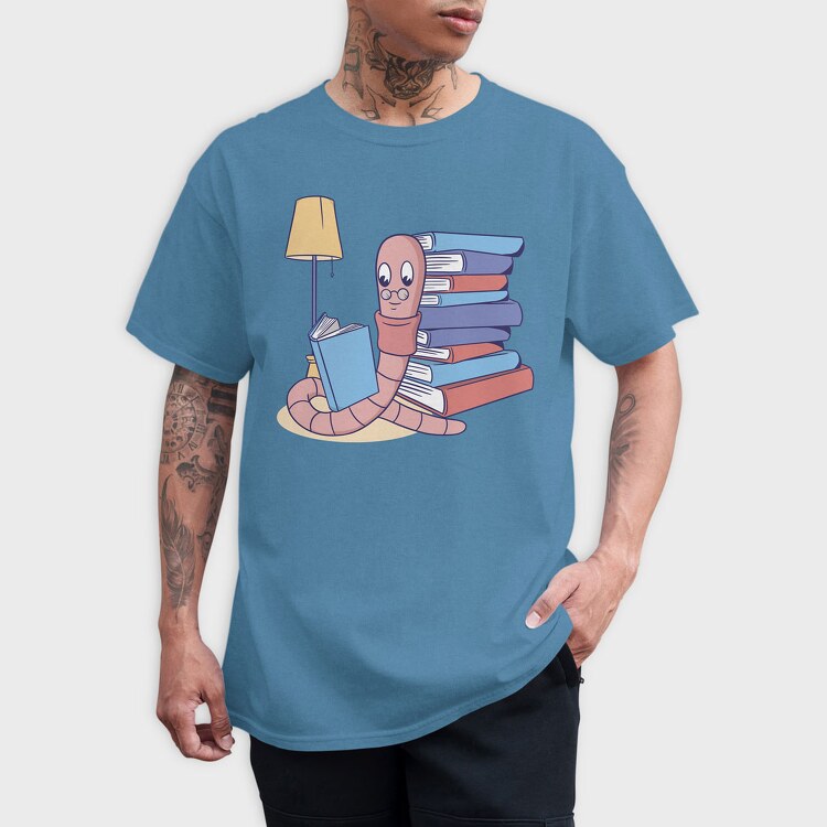 Worm Book, Tricou Barbati (Unisex)