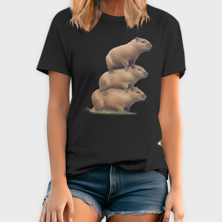 Capybara Tower, Tricou Barbati (Unisex)