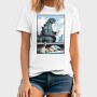 Dinosaur Working, Tricou Barbati (Unisex)