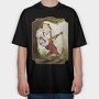 Banjo Frog Vintage Illustrations, Tricou Oversize Barbati (Unisex)