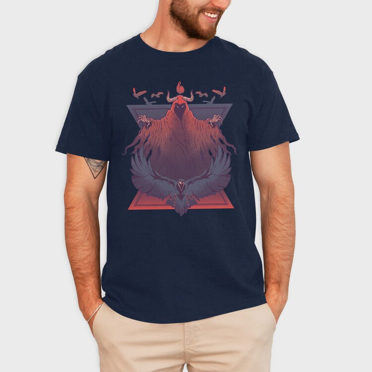 Demon Raven, Tricou Barbati (Unisex)