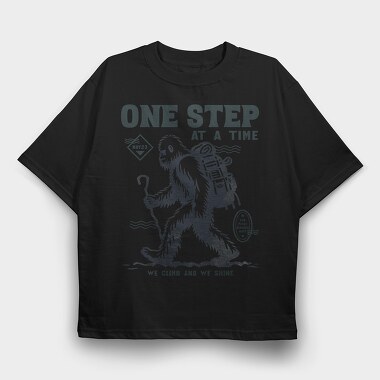 Bigfoot Hiking Trend One Step, Tricou Oversize Barbati (Unisex)
