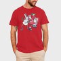 Snowmen Santa Drunk, Tricou Barbati (Unisex)