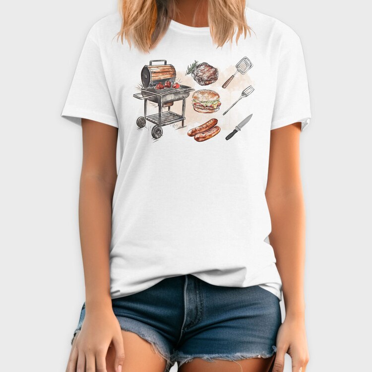 Bbq Elements, Tricou Barbati (Unisex)