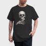 Skeleton Character Thinking, Tricou Barbati (Unisex)
