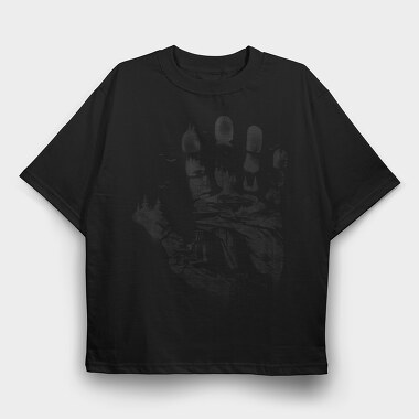 Handprint Forest, Tricou Oversize Barbati (Unisex)