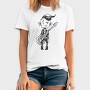 Character Holding Guitar Punk, Tricou Barbati (Unisex)