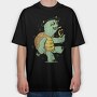 Drunk Turtle, Tricou Oversize Barbati (Unisex)