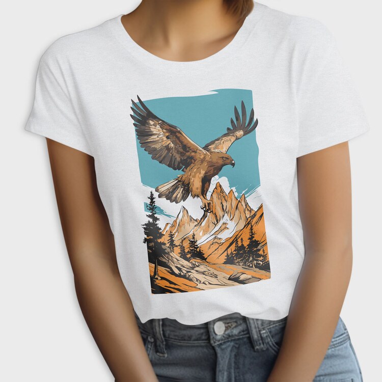 Steppe Eagle Flying, Tricou Femei