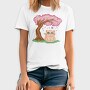 Cherry Blossom Cat Kawaii Sakura And, Tricou Barbati (Unisex)