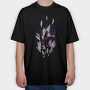 Hands With Color Leaves Plants, Tricou Oversize Barbati (Unisex)
