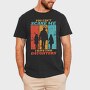 You Cant Scare Me I Have Two Daughters Silhouette, Tricou Barbati (Unisex)