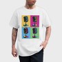 Pop Art Microphones Music, Tricou Barbati (Unisex)
