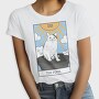 Meme Cat Tarot Card, Tricou Femei