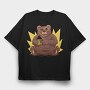 Bear With Beer Beer, Tricou Oversize Barbati (Unisex)