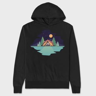 Camping Baby, Hanorac Oversize Barbati (Unisex)