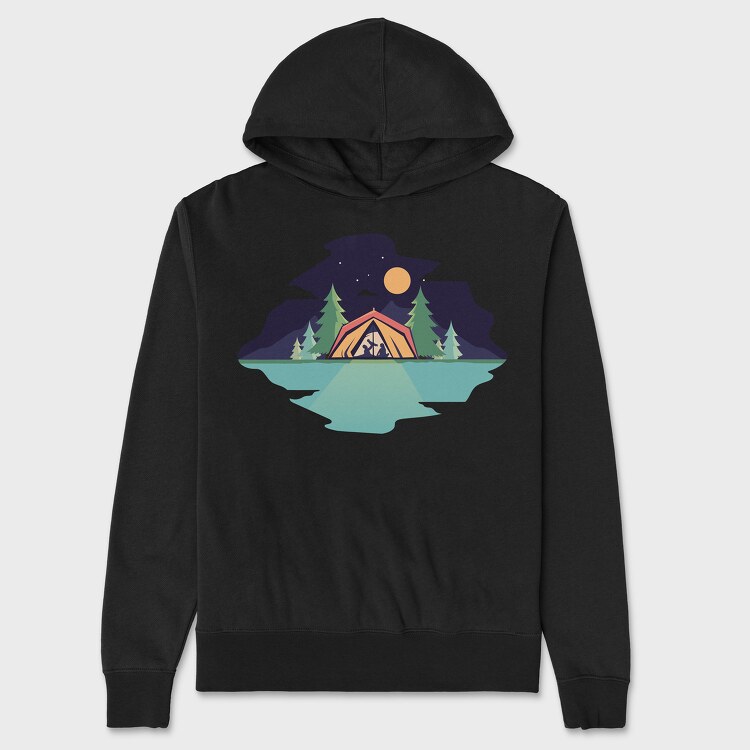 Camping Baby, Hanorac Oversize Barbati (Unisex)