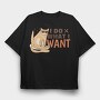 Do What I Want Funny Cat Sunglasses Creators Ep, Tricou Oversize Barbati (Unisex)