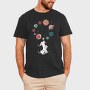 Dog Juggling Planets, Tricou Barbati (Unisex)